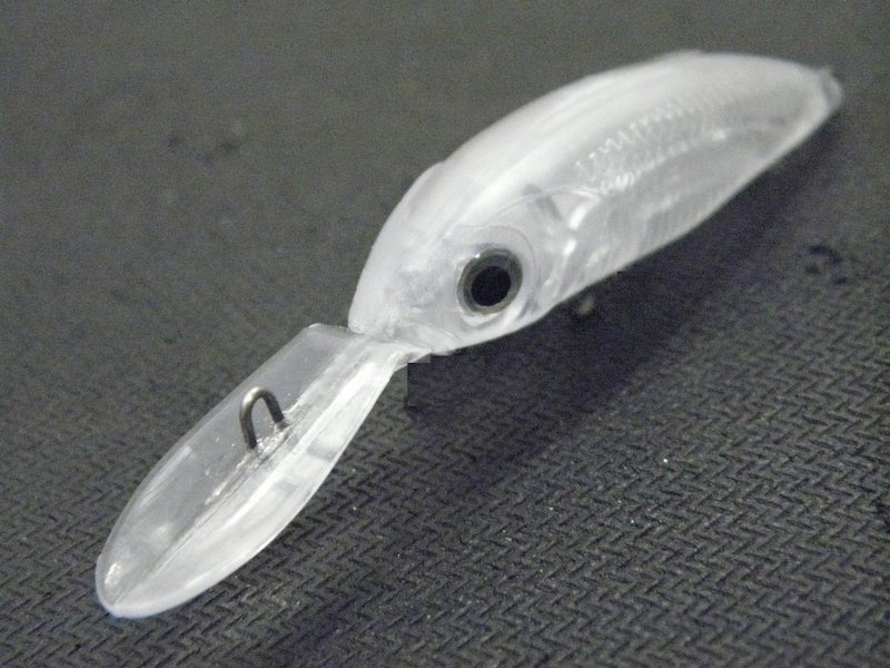 wLure 10 Blank Unpainted Minnow Jerkbait Medium Diver Tight Wobble Fishing Lures with Free Eyes UPM514 - Image 3